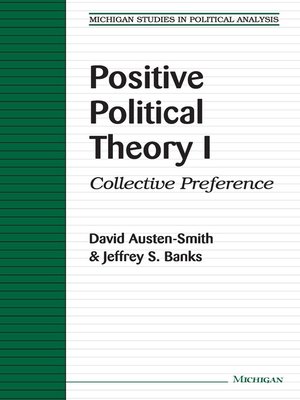 cover image of Positive Political Theory I